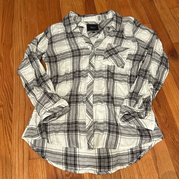 Rails Women’s Grey and White Flannel Size Small - Picture 1 of 3